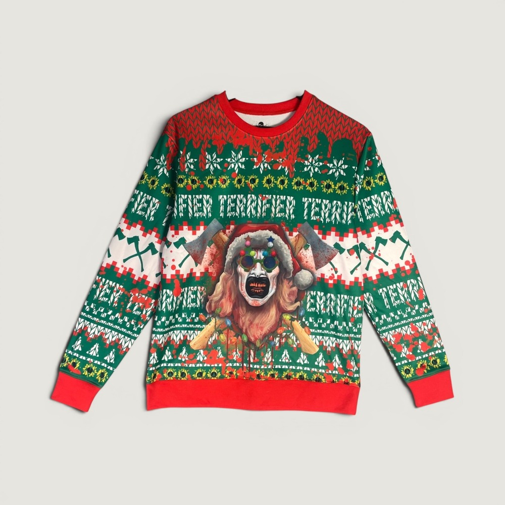 Terrifier Art the Clown Christmas Sweater HHN Universal Studios XS Holiday